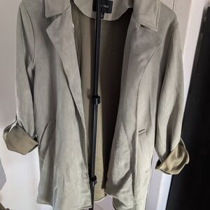 Love Tree Sage Trench Coat